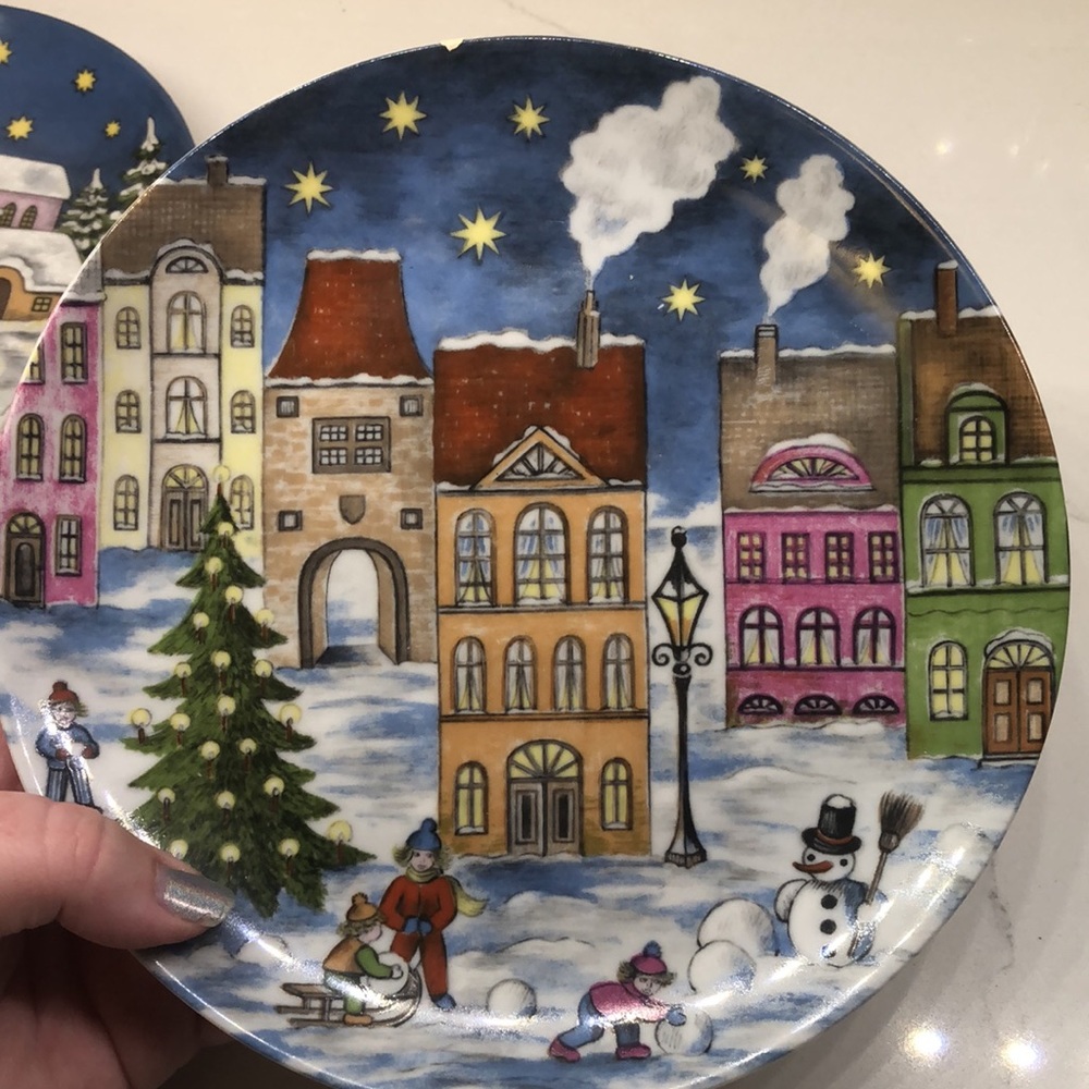 Decorative Wall Plates Kaiser Porcelain | Christmas Winter Wall Plates - Picture 4 of 7